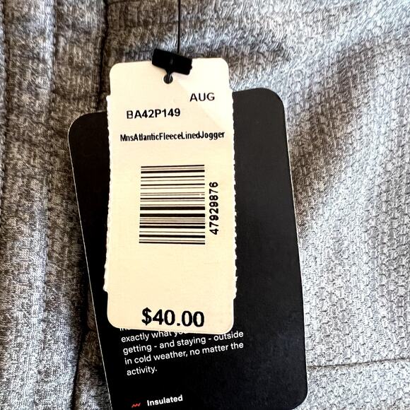 Bass Outdoor Atlantic Fleece Lined Jogger Pants Men Large Comfort Loungewear - Picture 11 of 13